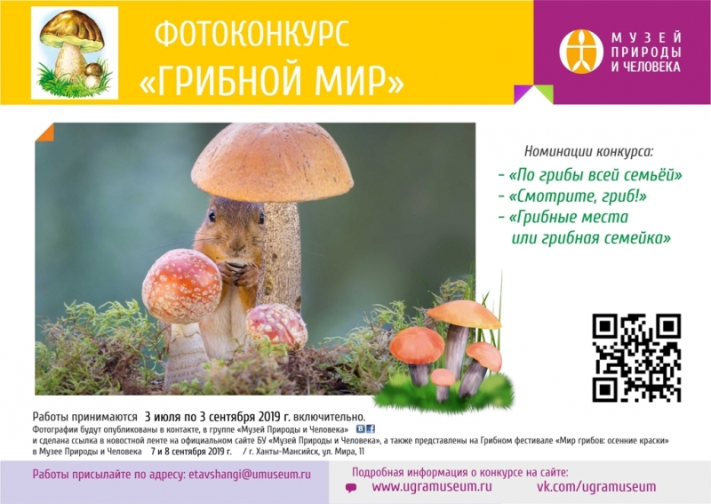Музей Природы и Человека  выберет лучшего на фотоконкурсе «Грибной мир»